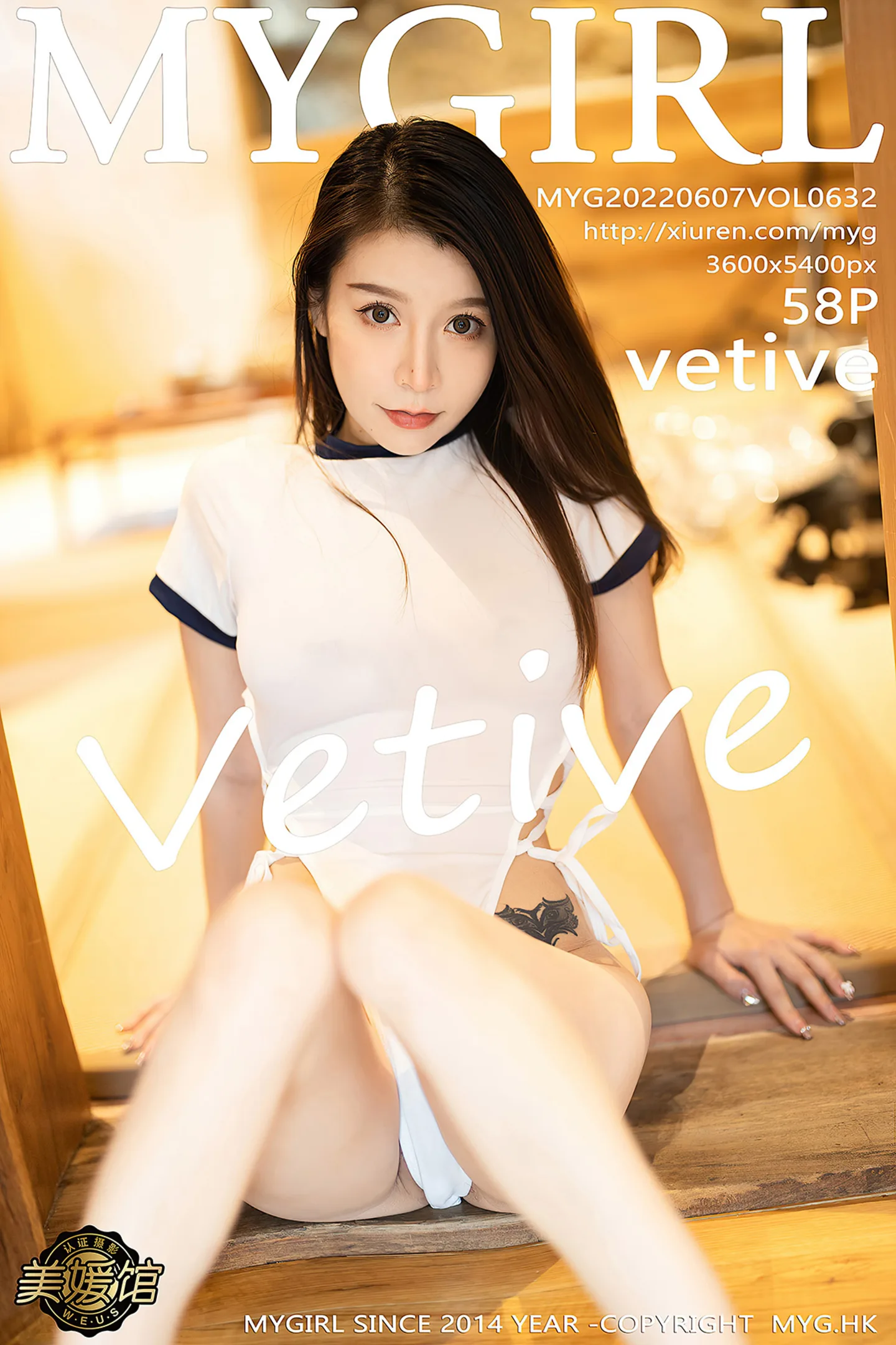 [MyGirl美媛馆]Vol.632_模特Vetive私房性感白色轻透连体衣半脱秀翘臀美腿诱惑写真58P-秀人网 - XiuRen.Pro